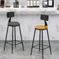 Industrial Coffee Shop Footrest Stool Matte Finish Iron Bar Stool Clearhalo 'Bar Furniture' 'Bar Stools' 'bar_stools' 'furn' 'furn_bar_stools' 'Furniture' 'furniture_bar_stools' 'Kitchen & Dining Furniture' 4862197