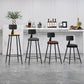 Industrial Coffee Shop Footrest Stool Matte Finish Iron Bar Stool Clearhalo 'Bar Furniture' 'Bar Stools' 'bar_stools' 'furn' 'furn_bar_stools' 'Furniture' 'furniture_bar_stools' 'Kitchen & Dining Furniture' 4862201