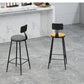 Industrial Coffee Shop Footrest Stool Matte Finish Iron Bar Stool Clearhalo 'Bar Furniture' 'Bar Stools' 'bar_stools' 'furn' 'furn_bar_stools' 'Furniture' 'furniture_bar_stools' 'Kitchen & Dining Furniture' 4862219