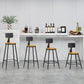 Industrial Coffee Shop Footrest Stool Matte Finish Iron Bar Stool Clearhalo 'Bar Furniture' 'Bar Stools' 'bar_stools' 'furn' 'furn_bar_stools' 'Furniture' 'furniture_bar_stools' 'Kitchen & Dining Furniture' 4862224