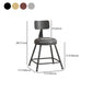 Industrial Coffee Shop Footrest Stool Matte Finish Iron Bar Stool Clearhalo 'Bar Furniture' 'Bar Stools' 'bar_stools' 'furn' 'furn_bar_stools' 'Furniture' 'furniture_bar_stools' 'Kitchen & Dining Furniture' 4862270
