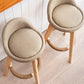 Scandinavian Milk Tea Shop Footrest Stool Matte Finish Upholstered Bar Stools Clearhalo 'Bar Furniture' 'Bar Stools' 'bar_stools' 'furn' 'furn_bar_stools' 'Furniture' 'furniture_bar_stools' 'Kitchen & Dining Furniture' 4862340