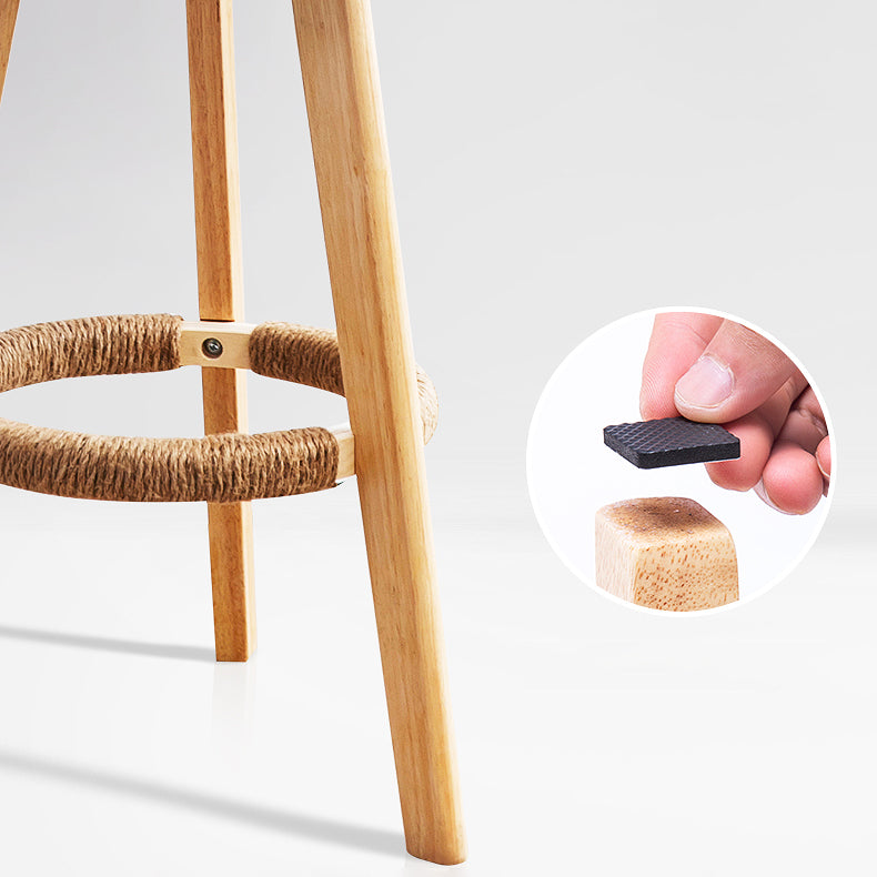 Scandinavian Milk Tea Shop Footrest Stool Matte Finish Upholstered Bar Stools Clearhalo 'Bar Furniture' 'Bar Stools' 'bar_stools' 'furn' 'furn_bar_stools' 'Furniture' 'furniture_bar_stools' 'Kitchen & Dining Furniture' 4862344