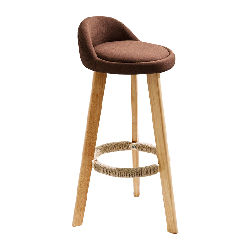 Scandinavian Milk Tea Shop Footrest Stool Matte Finish Upholstered Bar Stools Coffee 1 Piece Clearhalo 'Bar Furniture' 'Bar Stools' 'bar_stools' 'furn' 'furn_bar_stools' 'Furniture' 'furniture_bar_stools' 'Kitchen & Dining Furniture' 4862364
