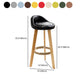 Scandinavian Milk Tea Shop Footrest Stool Matte Finish Upholstered Bar Stools Clearhalo 'Bar Furniture' 'Bar Stools' 'bar_stools' 'furn' 'furn_bar_stools' 'Furniture' 'furniture_bar_stools' 'Kitchen & Dining Furniture' 4862370