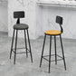 Industrial Footrest Bristol Stool Matte Finish Iron Bar Stool Clearhalo 'Bar Furniture' 'Bar Stools' 'bar_stools' 'furn' 'furn_bar_stools' 'Furniture' 'furniture_bar_stools' 'Kitchen & Dining Furniture' 4862373