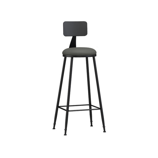 Industrial Footrest Bristol Stool Matte Finish Iron Bar Stool Clearhalo 'Bar Furniture' 'Bar Stools' 'bar_stools' 'furn' 'furn_bar_stools' 'Furniture' 'furniture_bar_stools' 'Kitchen & Dining Furniture' 4862379