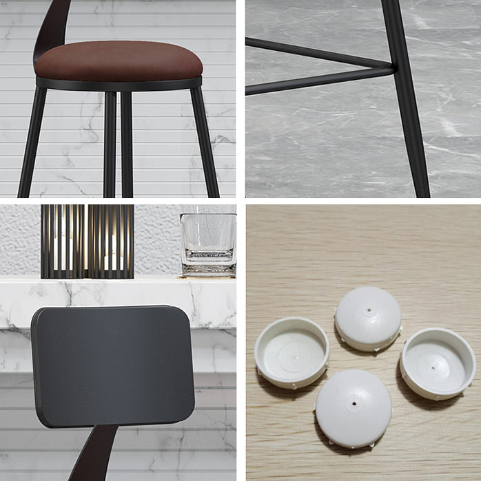 Industrial Footrest Bristol Stool Matte Finish Iron Bar Stool Clearhalo 'Bar Furniture' 'Bar Stools' 'bar_stools' 'furn' 'furn_bar_stools' 'Furniture' 'furniture_bar_stools' 'Kitchen & Dining Furniture' 4862382