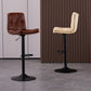 Modern Swivel Adjustable Height Barstool Matte Finish Leather Stool Clearhalo 'Bar Furniture' 'Bar Stools' 'bar_stools' 'furn' 'furn_bar_stools' 'Furniture' 'furniture_bar_stools' 'Kitchen & Dining Furniture' 4862506