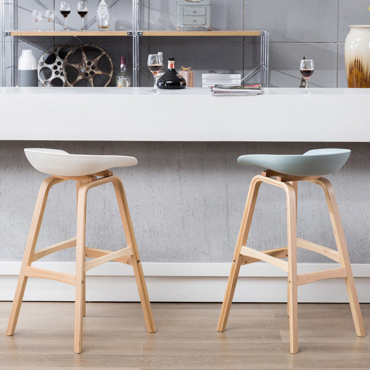 Scandinavian Footrest Milk Tea Shop Stool Matte Finish Plastic Barstool Clearhalo 'Bar Furniture' 'Bar Stools' 'bar_stools' 'furn' 'furn_bar_stools' 'Furniture' 'furniture_bar_stools' 'Kitchen & Dining Furniture' 4862526