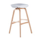 Scandinavian Footrest Milk Tea Shop Stool Matte Finish Plastic Barstool Light Gray 1 Piece Bar Stool(30"H) Clearhalo 'Bar Furniture' 'Bar Stools' 'bar_stools' 'furn' 'furn_bar_stools' 'Furniture' 'furniture_bar_stools' 'Kitchen & Dining Furniture' 4862553