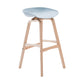 Scandinavian Footrest Milk Tea Shop Stool Matte Finish Plastic Barstool Pewter 1 Piece Bar Stool(30"H) Clearhalo 'Bar Furniture' 'Bar Stools' 'bar_stools' 'furn' 'furn_bar_stools' 'Furniture' 'furniture_bar_stools' 'Kitchen & Dining Furniture' 4862556