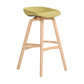 Scandinavian Footrest Milk Tea Shop Stool Matte Finish Plastic Barstool Green 1 Piece Bar Stool(30"H) Clearhalo 'Bar Furniture' 'Bar Stools' 'bar_stools' 'furn' 'furn_bar_stools' 'Furniture' 'furniture_bar_stools' 'Kitchen & Dining Furniture' 4862574