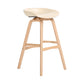 Scandinavian Footrest Milk Tea Shop Stool Matte Finish Plastic Barstool Off-White 1 Piece Bar Stool(30"H) Clearhalo 'Bar Furniture' 'Bar Stools' 'bar_stools' 'furn' 'furn_bar_stools' 'Furniture' 'furniture_bar_stools' 'Kitchen & Dining Furniture' 4862580