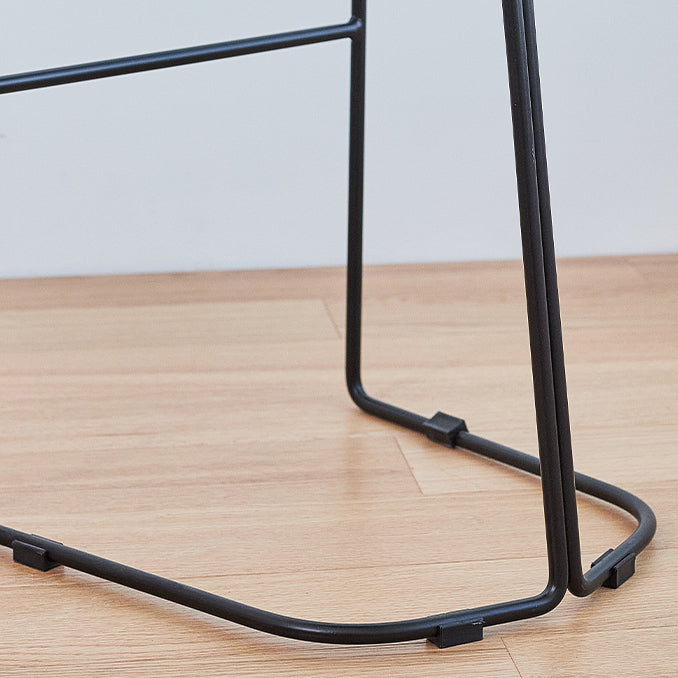 Scandinavian Restaurant Footrest Stool Matte Finish Plastic Bar Stool Clearhalo 'Bar Furniture' 'Bar Stools' 'bar_stools' 'furn' 'furn_bar_stools' 'Furniture' 'furniture_bar_stools' 'Kitchen & Dining Furniture' 4862600