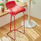 Scandinavian Restaurant Footrest Stool Matte Finish Plastic Bar Stool Clearhalo 'Bar Furniture' 'Bar Stools' 'bar_stools' 'furn' 'furn_bar_stools' 'Furniture' 'furniture_bar_stools' 'Kitchen & Dining Furniture' 4862604