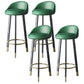 Scandinavian Living Room Low Back Stool Matte Finish Upholstered Swivel Stool Blackish Green Black Gold 4 Piece Set Clearhalo 'Bar Furniture' 'Bar Stools' 'bar_stools' 'furn' 'furn_bar_stools' 'Furniture' 'furniture_bar_stools' 'Kitchen & Dining Furniture' 4862705