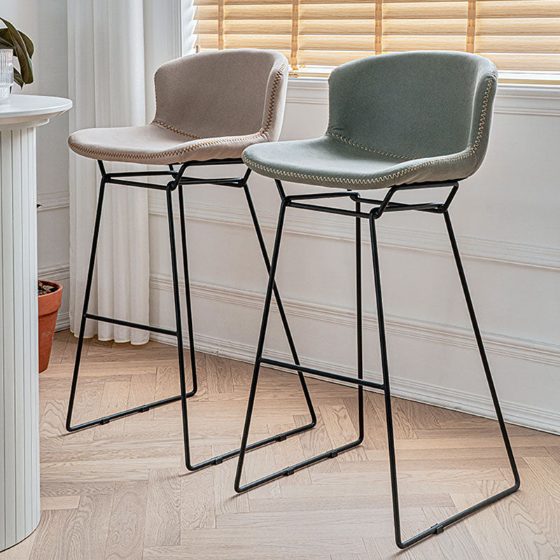 Scandinavian Footrest Living Room Stool Matte Finish PU Leather Barstool Clearhalo 'Bar Furniture' 'Bar Stools' 'bar_stools' 'furn' 'furn_bar_stools' 'Furniture' 'furniture_bar_stools' 'Kitchen & Dining Furniture' 4862712