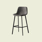 Scandinavian Footrest Living Room Stool Matte Finish PU Leather Barstool Grey 1 Piece Bar Stool(30"H) Clearhalo 'Bar Furniture' 'Bar Stools' 'bar_stools' 'furn' 'furn_bar_stools' 'Furniture' 'furniture_bar_stools' 'Kitchen & Dining Furniture' 4862724