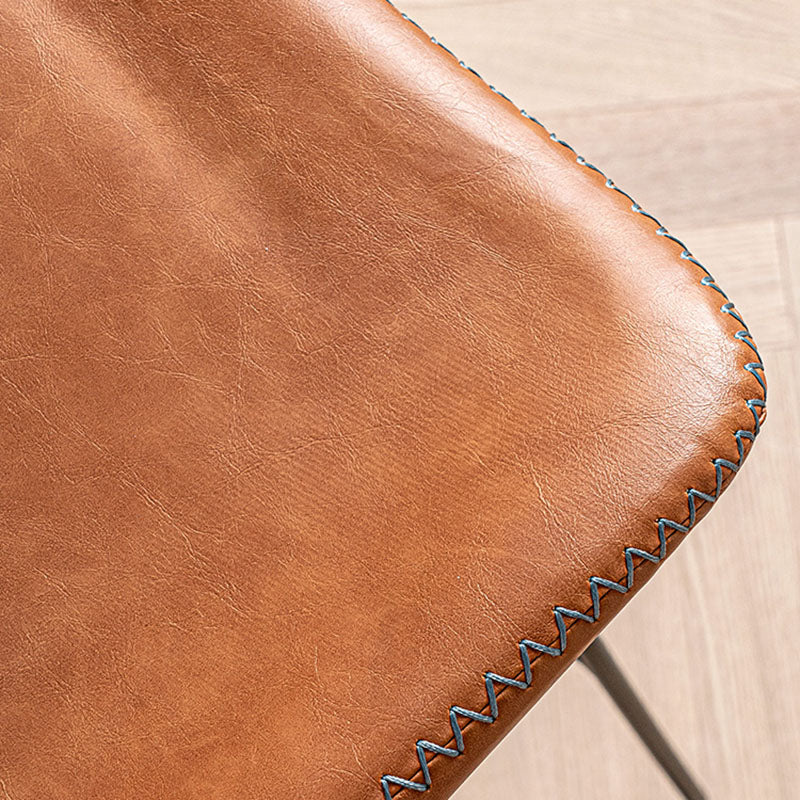 Scandinavian Footrest Living Room Stool Matte Finish PU Leather Barstool Clearhalo 'Bar Furniture' 'Bar Stools' 'bar_stools' 'furn' 'furn_bar_stools' 'Furniture' 'furniture_bar_stools' 'Kitchen & Dining Furniture' 4862725