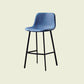 Scandinavian Footrest Living Room Stool Matte Finish PU Leather Barstool Blue 1 Piece Bar Stool(30"H) Clearhalo 'Bar Furniture' 'Bar Stools' 'bar_stools' 'furn' 'furn_bar_stools' 'Furniture' 'furniture_bar_stools' 'Kitchen & Dining Furniture' 4862726
