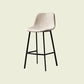 Scandinavian Footrest Living Room Stool Matte Finish PU Leather Barstool White 1 Piece Bar Stool(30"H) Clearhalo 'Bar Furniture' 'Bar Stools' 'bar_stools' 'furn' 'furn_bar_stools' 'Furniture' 'furniture_bar_stools' 'Kitchen & Dining Furniture' 4862729