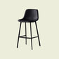 Scandinavian Footrest Living Room Stool Matte Finish PU Leather Barstool Matte Black 1 Piece Bar Stool(30"H) Clearhalo 'Bar Furniture' 'Bar Stools' 'bar_stools' 'furn' 'furn_bar_stools' 'Furniture' 'furniture_bar_stools' 'Kitchen & Dining Furniture' 4862731