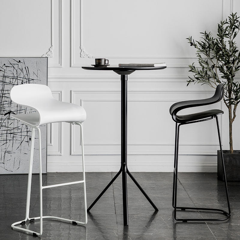 Modern Living Room Footrest Stool Matte Finish Plastic Barstool Clearhalo 'Bar Furniture' 'Bar Stools' 'bar_stools' 'furn' 'furn_bar_stools' 'Furniture' 'furniture_bar_stools' 'Kitchen & Dining Furniture' 4862772