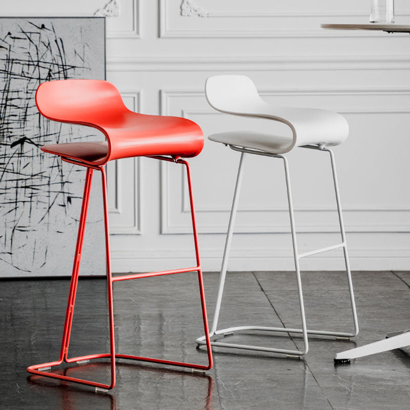 Modern Living Room Footrest Stool Matte Finish Plastic Barstool Clearhalo 'Bar Furniture' 'Bar Stools' 'bar_stools' 'furn' 'furn_bar_stools' 'Furniture' 'furniture_bar_stools' 'Kitchen & Dining Furniture' 4862777