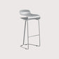 Modern Living Room Footrest Stool Matte Finish Plastic Barstool Grey 1 Piece Clearhalo 'Bar Furniture' 'Bar Stools' 'bar_stools' 'furn' 'furn_bar_stools' 'Furniture' 'furniture_bar_stools' 'Kitchen & Dining Furniture' 4862781