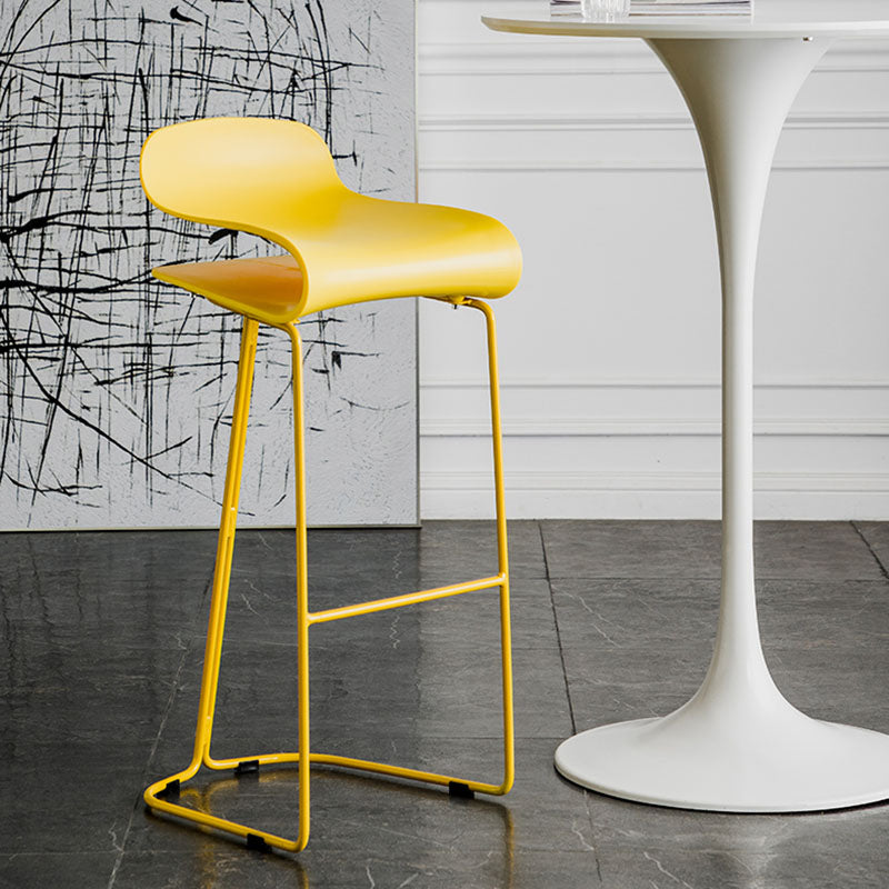 Modern Living Room Footrest Stool Matte Finish Plastic Barstool Clearhalo 'Bar Furniture' 'Bar Stools' 'bar_stools' 'furn' 'furn_bar_stools' 'Furniture' 'furniture_bar_stools' 'Kitchen & Dining Furniture' 4862788
