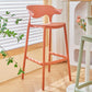 Scandinavian Matte Finish Plastic Barstool Armed Milk Tea Shop Stool Clearhalo 'Bar Furniture' 'Bar Stools' 'bar_stools' 'furn' 'furn_bar_stools' 'Furniture' 'furniture_bar_stools' 'Kitchen & Dining Furniture' 4862793
