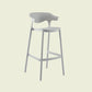 Scandinavian Matte Finish Plastic Barstool Armed Milk Tea Shop Stool Grey 1 Piece Clearhalo 'Bar Furniture' 'Bar Stools' 'bar_stools' 'furn' 'furn_bar_stools' 'Furniture' 'furniture_bar_stools' 'Kitchen & Dining Furniture' 4862794