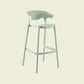 Scandinavian Matte Finish Plastic Barstool Armed Milk Tea Shop Stool Green 1 Piece Clearhalo 'Bar Furniture' 'Bar Stools' 'bar_stools' 'furn' 'furn_bar_stools' 'Furniture' 'furniture_bar_stools' 'Kitchen & Dining Furniture' 4862799