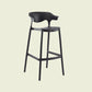 Scandinavian Matte Finish Plastic Barstool Armed Milk Tea Shop Stool Black 1 Piece Clearhalo 'Bar Furniture' 'Bar Stools' 'bar_stools' 'furn' 'furn_bar_stools' 'Furniture' 'furniture_bar_stools' 'Kitchen & Dining Furniture' 4862802