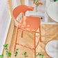 Scandinavian Matte Finish Plastic Barstool Armed Milk Tea Shop Stool Clearhalo 'Bar Furniture' 'Bar Stools' 'bar_stools' 'furn' 'furn_bar_stools' 'Furniture' 'furniture_bar_stools' 'Kitchen & Dining Furniture' 4862811