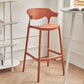 Scandinavian Matte Finish Plastic Barstool Armed Milk Tea Shop Stool Clearhalo 'Bar Furniture' 'Bar Stools' 'bar_stools' 'furn' 'furn_bar_stools' 'Furniture' 'furniture_bar_stools' 'Kitchen & Dining Furniture' 4862812