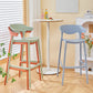 Scandinavian Matte Finish Plastic Barstool Armed Milk Tea Shop Stool Clearhalo 'Bar Furniture' 'Bar Stools' 'bar_stools' 'furn' 'furn_bar_stools' 'Furniture' 'furniture_bar_stools' 'Kitchen & Dining Furniture' 4862815