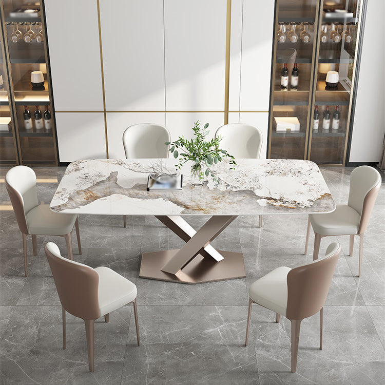 1/2/5/7 Pieces Contemporary Dining Room Set Rectangle Table Dining Set Clearhalo 'Dining Room Sets' 'Dining Tables & Seating' 'dining_room_set' 'furn' 'furn_dining_room_set' 'Furniture' 'furniture_dining_room_set' 'Kitchen & Dining Furniture' 4862882