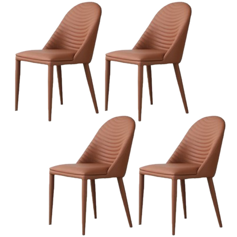 Modern 1/3/4/6/7 Pieces Dinette Set with Sintered Stone Top Rectangle Dining Table Set 4 Brown Chairs Clearhalo 'Dining Room Sets' 'Dining Tables & Seating' 'dining_room_set' 'furn' 'furn_dining_room_set' 'Furniture' 'furniture_dining_room_set' 'Kitchen & Dining Furniture' 4862915