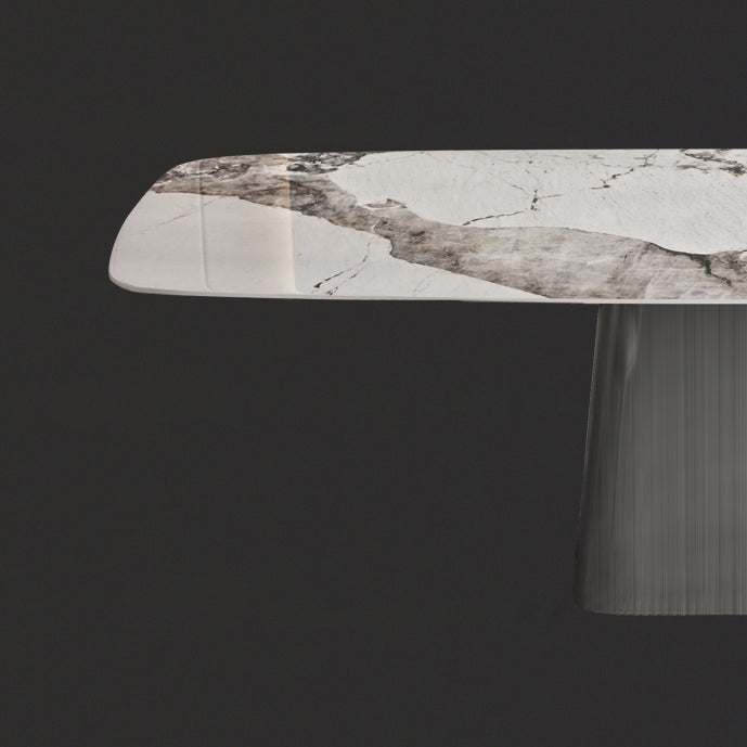 Modern 1/3/4/6/7 Pieces Dinette Set with Sintered Stone Top Rectangle Dining Table Set Clearhalo 'Dining Room Sets' 'Dining Tables & Seating' 'dining_room_set' 'furn' 'furn_dining_room_set' 'Furniture' 'furniture_dining_room_set' 'Kitchen & Dining Furniture' 4862920