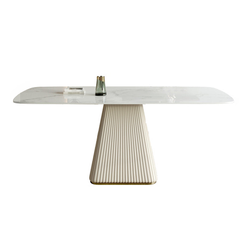 Designer Style 1/4/5/6/7 Pieces Dining Room Set Sintered Stone Dining Table Clearhalo 'Dining Room Sets' 'Dining Tables & Seating' 'dining_room_set' 'furn' 'furn_dining_room_set' 'Furniture' 'furniture_dining_room_set' 'Kitchen & Dining Furniture' 4862956