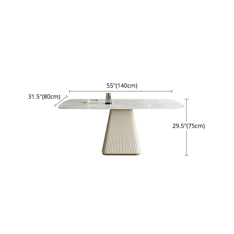 Designer Style 1/4/5/6/7 Pieces Dining Room Set Sintered Stone Dining Table Clearhalo 'Dining Room Sets' 'Dining Tables & Seating' 'dining_room_set' 'furn' 'furn_dining_room_set' 'Furniture' 'furniture_dining_room_set' 'Kitchen & Dining Furniture' 4862964