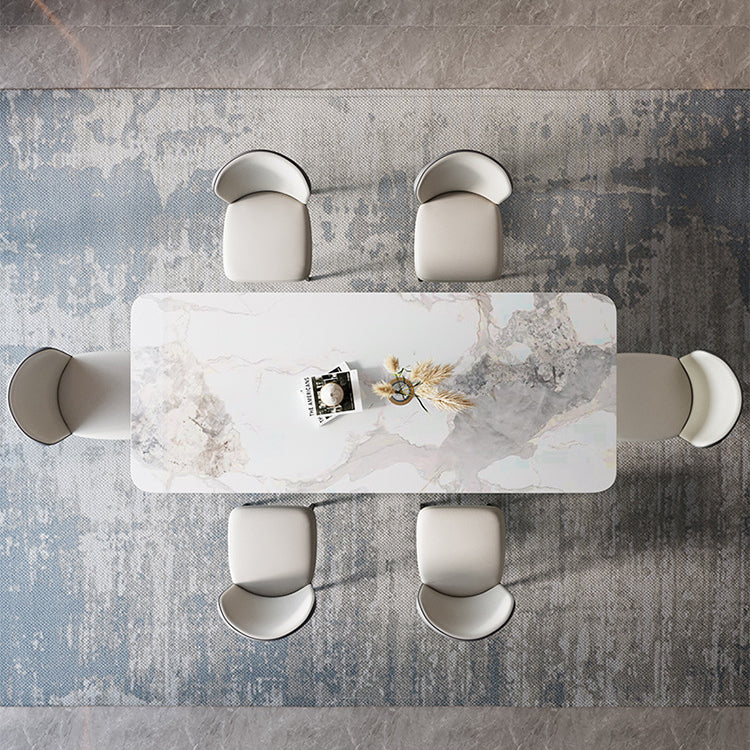 Modern 1/4/5/7/8 Pieces Dining Set Rectangle Dining Table Set for Home Use Clearhalo 'Dining Room Sets' 'Dining Tables & Seating' 'dining_room_set' 'furn' 'furn_dining_room_set' 'Furniture' 'furniture_dining_room_set' 'Kitchen & Dining Furniture' 4863015