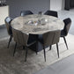 Modern 1/4/5/7 Pieces Dining Room Set Round Dining Room Table Set Clearhalo 'Dining Room Sets' 'Dining Tables & Seating' 'dining_room_set' 'furn' 'furn_dining_room_set' 'Furniture' 'furniture_dining_room_set' 'Kitchen & Dining Furniture' 4863050