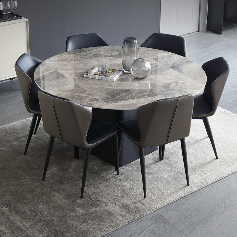 Modern 1/4/5/7 Pieces Dining Room Set Round Dining Room Table Set Clearhalo 'Dining Room Sets' 'Dining Tables & Seating' 'dining_room_set' 'furn' 'furn_dining_room_set' 'Furniture' 'furniture_dining_room_set' 'Kitchen & Dining Furniture' 4863050