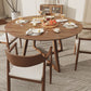 Modern 1/5/7 Pieces Dining Set Round Pine Wood Dining Table for Dining Room Clearhalo 'Dining Room Sets' 'Dining Tables & Seating' 'dining_room_set' 'furn' 'furn_dining_room_set' 'Furniture' 'furniture_dining_room_set' 'Kitchen & Dining Furniture' 4863059