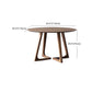 Modern 1/5/7 Pieces Dining Set Round Pine Wood Dining Table for Dining Room Clearhalo 'Dining Room Sets' 'Dining Tables & Seating' 'dining_room_set' 'furn' 'furn_dining_room_set' 'Furniture' 'furniture_dining_room_set' 'Kitchen & Dining Furniture' 4863069