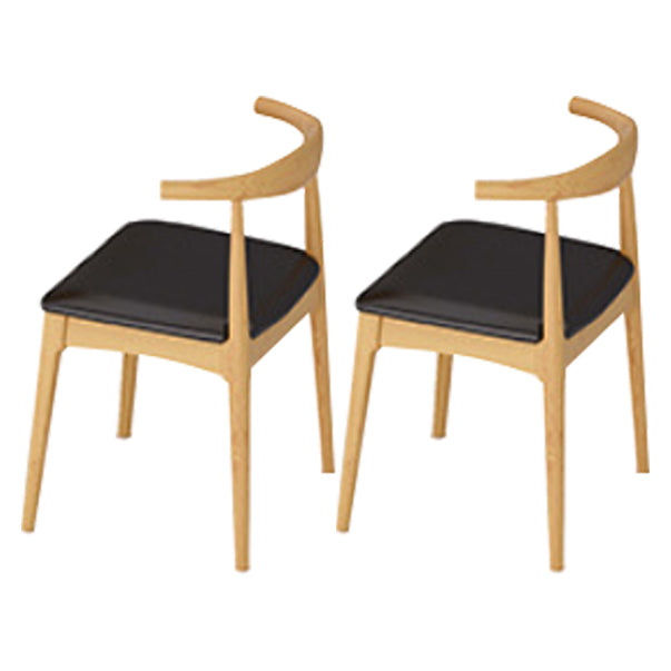 Modern 1/2/7 Pieces Dining Set Round Pine Wood Dining Table for Dining Room 2 Wood Chairs Clearhalo 'Dining Room Sets' 'Dining Tables & Seating' 'dining_room_set' 'furn' 'furn_dining_room_set' 'Furniture' 'furniture_dining_room_set' 'Kitchen & Dining Furniture' 4863087