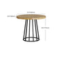 Modern 1/2/7 Pieces Dining Set Round Pine Wood Dining Table for Dining Room Clearhalo 'Dining Room Sets' 'Dining Tables & Seating' 'dining_room_set' 'furn' 'furn_dining_room_set' 'Furniture' 'furniture_dining_room_set' 'Kitchen & Dining Furniture' 4863097